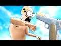 I shoot crash test dummies repeatedly in the face