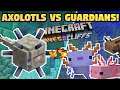 Minecraft 1.17 AXOLOTL ARMY VS ELDER GUARDIANS (Attempt 1)