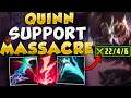 QUINN SUPPORT IS ACTUALLY VIABLE IN SEASON 11 WITH THIS BUILD (ROAMING KINGDOM) - League of Legends