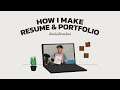วิธีทํา Resume & Portfolio สมัครงาน (ฉบับของผม)