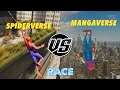 Spiderman PS4 Spiderverse vs Mangaverse Spidey Race!!