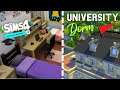 THE SIMS 4   RECREATING MY IRL DORM THE SIMS 4 DISCOVER UNIVERSITY REVIEW