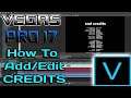 Vegas Pro 17 Tutorial | How to Add/Edit CREDITS