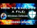 VIDEO GUIDE: HOW ADD A FILE IN EXCLUSION ON YOUR WINDOWS DEFENDER - CLOUDEND STUDIO