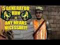 5 GENERATOR RUN+ANY MEANS NECESSARY! Dead By Daylight