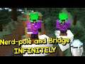 How to Bridge Nerd-Pole INFINITELY With Powdered Snow In Minecraft.