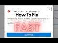 How to Fix Error This PC Can't Run Windows 11 [NEW Solution]