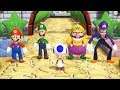 Mario Party 9 - Garden Battle - Mario Luigi Wario Waluigi (Master Difficulty)| Teebe Games