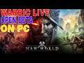 NEW WORLD OPEN BETA ON PC CASUEL LIVE STREAM WITH WARRIC