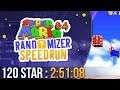 Super Mario 64 Randomizer 120 Star Speedrun 2:51:08 (Random Seed)