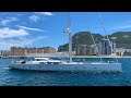 UNFURLED, 46m Vitters built Sailing Yacht departing Gibraltar