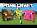 COW HOUSE VS PIG HOUSE - Minecraft