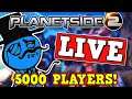Destroying Planetside 2 With A 5000 Player Zerg Rush Live!!! Time to make a perfectly balanced game
