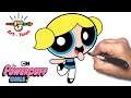 how to draw Bubbles from powerpuff girls step by step easy