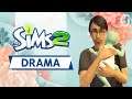 👽 KOSMICZNE NARODZINY W RODZINIE DZIWAK 💜 The Sims 2 Drama #01 z Tasią