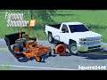 Leaf's Begin To Fall! | Mowing Lawns With Scag Cheetah & Bagger | Chevy Duramax | Landscaping | FS19