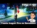 OLHA AONDE ELE FOI SE ESCONDER FREE FIRE