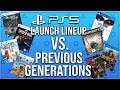 PS5 Launch Lineup Vs Previous Playstation Generations