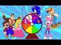 Sonic boom & Amy Lucky Rotation vs Super Mario
