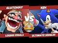Temple: Hermès Edition Losers Finals - Glutonny (Wario) Vs. Ken (Sonic) SSBU Ultimate Tournament