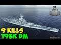 World of WarShips | Georgia | 9 KILLS | 193K Damage - Replay Gameplay 4K 60 fps