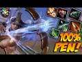 BUILDING EXACTLY 100% PENETRATION FOR THE MEMES/FRAGS! - Masters Ranked Duel - SMITE
