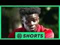 Bukayo Saka Reacts To Arsenal Debut!│FD #shorts