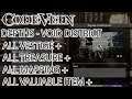 Code Vein - Void District  All  Vestige + Chest + Mistle + Location Depths (100 % Guide)