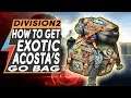 Division 2 How to Get "ACOSTAS GO BAG" EXOTIC BACKPACK LOCATION GUIDE and TALENTS