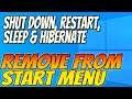 How To Remove Or Disable Shut Down, Restart, Sleep & Hibernate Buttons From Start Menu Tutorial