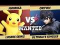 Wanted S4 C2 Losers Semis - Homika (Pikachu, Rosalina) Vs. Oryon (Wolf, Joker) SSBU Ultimate Tournam
