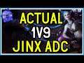 ACTUAL 1v9 JINX in DIAMOND 1 - League of Legends