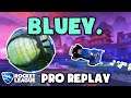 bluey. Pro Ranked 2v2 POV #121 - Rocket League Replays