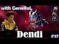 Dendi - Queen of Pain MID | with GeneRaL (Earthshaker) | Dota 2 Pro MMR Gameplay #27