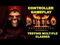 Diablo 2 Resurrected - Controller Testing Zeal, Frenzy, Lightning Fury and Meteor with PS4 remote