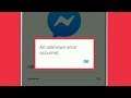 Facebook Messenger || An Unknown Error Occurred Problem Solve