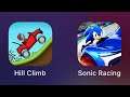 Hill Climb Racing vs Sonic Racing Gameplay