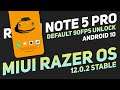 Razer OS 12.0.2 Stable Android 10 For Redmi Note 5 Pro | Default 90Fps Unlock, Fast App Opening