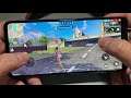 Samsung Galaxy A52 test game Free Fire Max Settings