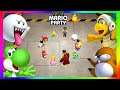 Super Mario Party Minigames #416 Yoshi vs Monty mole vs Boo vs Hammer bro