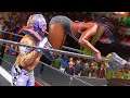 WWE 2K20: Naomi (barefoot) vs Rey Mysterio, intergender wrestling +stinkface