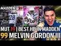 Melvin Gordon Gameplay - Best HB in MUT? | Madden 19
