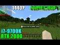 Minecraft RTX 2080 & 9700K@4.6GHz | Max Settings 1440P