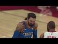 (Oklahoma City Thunder vs Houston Rockets RD 1 Game 7) Playoffs Bubble Simulation (NBA 2K20)