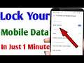 how to lock mobile data | how to lock your internet connection | how to lock mobile data in android