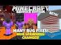 Mob Spawning Changes and 15+ New Bug Fixes! Minecraft Bedrock (1.16 Nether Update Beta)