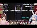 Sora Showing Her Insane Darts Skills With Pekora & Teaching Pekora To Get Better In It【Hololive Eng】
