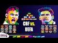 Winning Eleven CBF vs. UEFA 2020 / 2021 no PlayStation 1