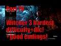 Witcher 3 Part 70 hardest difficulty+good endings! Full playthrough with live commentary!