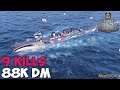 World of WarShips | Tachibana | 9 KILLS | 88K Damage - Replay Gameplay 1080p 60 fps